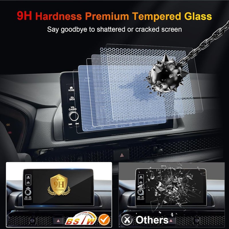 BSTW for 2026 Honda CRV Screen Protector for 2023-2025 CR-V EX-L/2023-2026 Sport Touring/2024-2025 Sport-L 9-In Display for Honda CRV Hybrid Accessories Tempered Glass Protective Film - Image 5